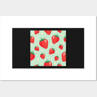 Summer Strawberries Posters and Art